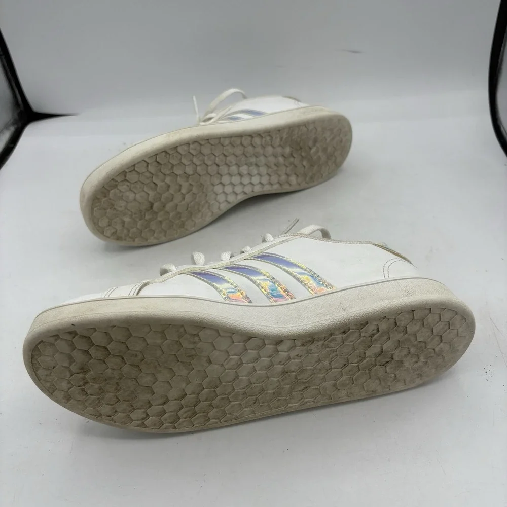 Adidas‎ Shoes Womens Size 5 Grand Court Sneakers Iridescent White